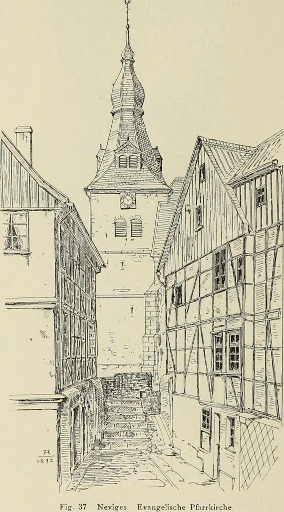An illustration from Die Kunstdenkmaler der Stadte und Kreise Gladbach und Krefeld, 1896, leaf 292