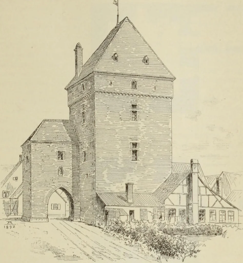 An illustration from Die Kunstdenkmaler der Stadte und Kreise Gladbach und Krefeld, 1896, leaf 321
