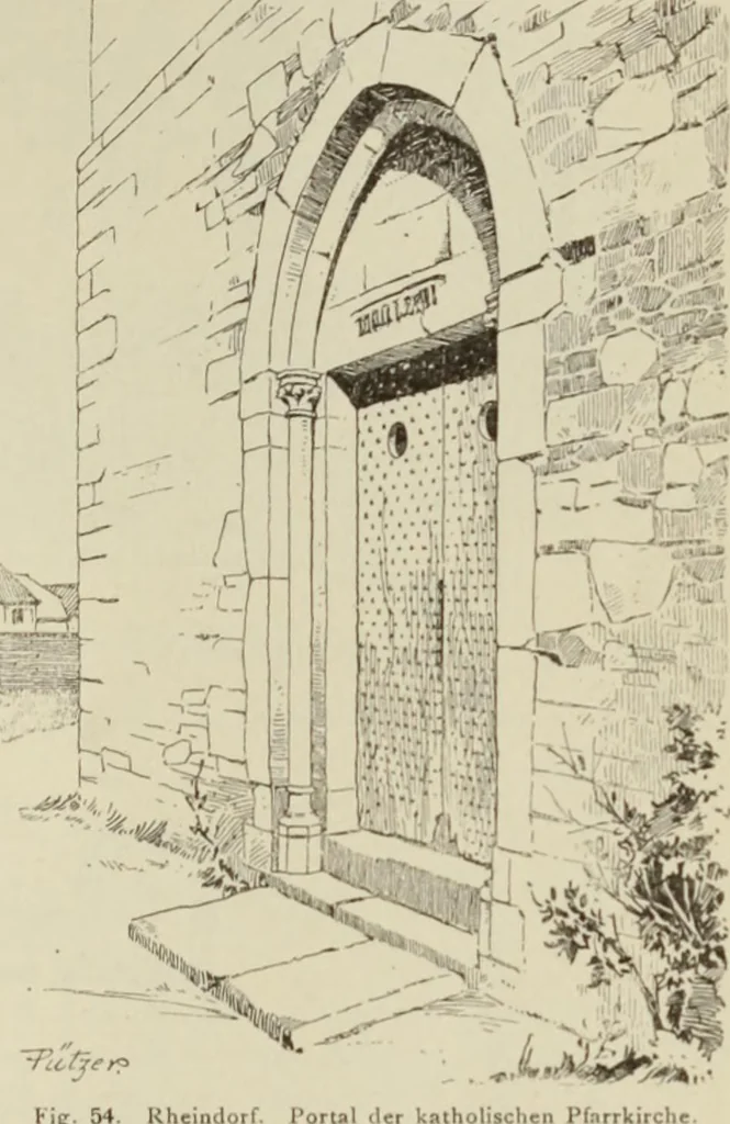 An illustration from Die Kunstdenkmaler der Stadte und Kreise Gladbach und Krefeld, 1896, leaf 329