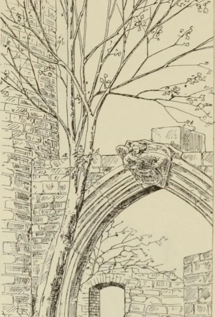 An illustration from Die Kunstdenkmaler der Stadte und Kreise Gladbach und Krefeld, 1896, leaf 343
