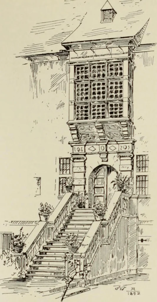 An illustration from Die Kunstdenkmaler der Stadte und Kreise Gladbach und Krefeld, 1896, leaf 385