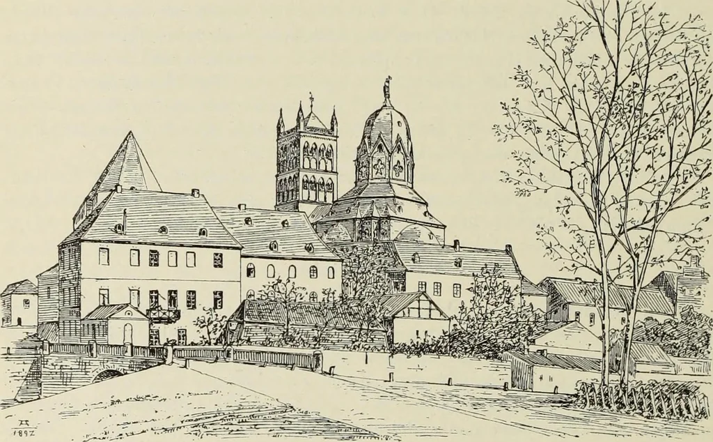 An illustration from Die Kunstdenkmaler der Stadte und Kreise Gladbach und Krefeld, 1896, leaf 436
