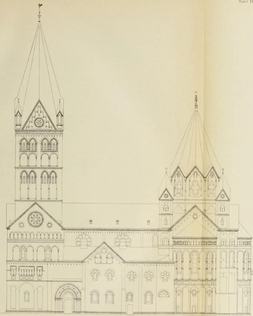 An illustration from Die Kunstdenkmaler der Stadte und Kreise Gladbach und Krefeld, 1896, leaf 443