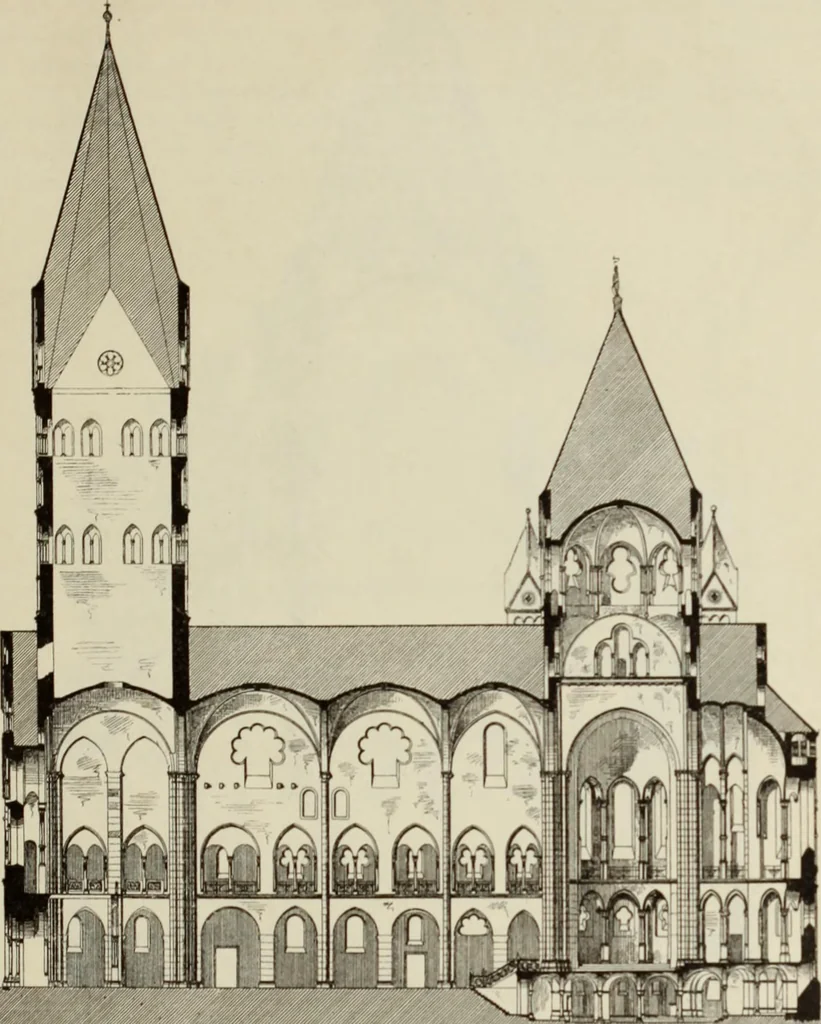 An illustration from Die Kunstdenkmaler der Stadte und Kreise Gladbach und Krefeld, 1896, leaf 447