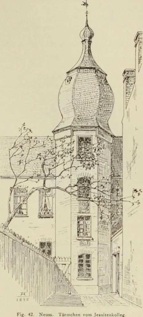 An illustration from Die Kunstdenkmaler der Stadte und Kreise Gladbach und Krefeld, 1896, leaf 459