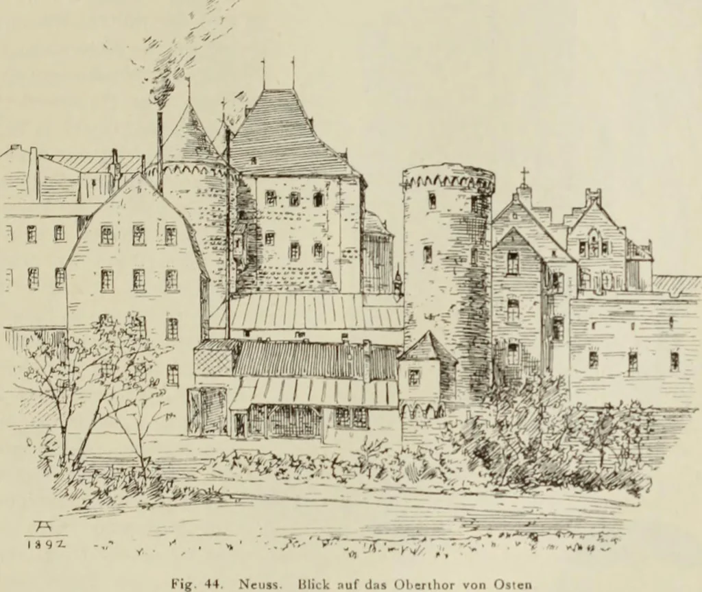An illustration from Die Kunstdenkmaler der Stadte und Kreise Gladbach und Krefeld, 1896, leaf 463