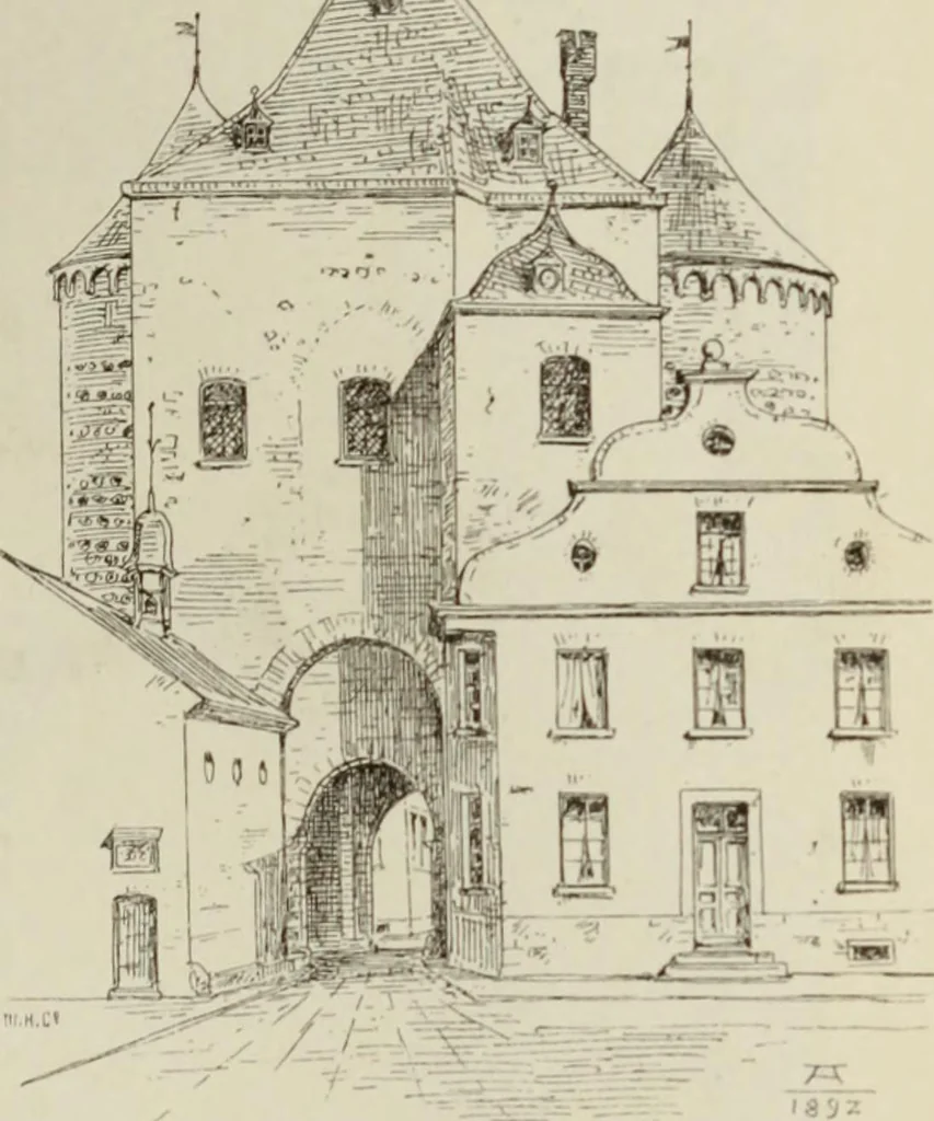 An illustration from Die Kunstdenkmaler der Stadte und Kreise Gladbach und Krefeld, 1896, leaf 467