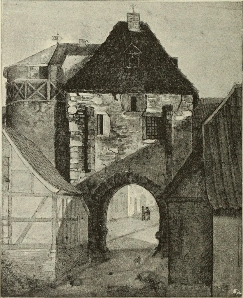 An illustration from Die Kunstdenkmaler der Stadte und Kreise Gladbach und Krefeld, 1896, leaf 468