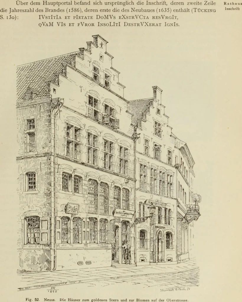 An illustration from Die Kunstdenkmaler der Stadte und Kreise Gladbach und Krefeld, 1896, leaf 471
