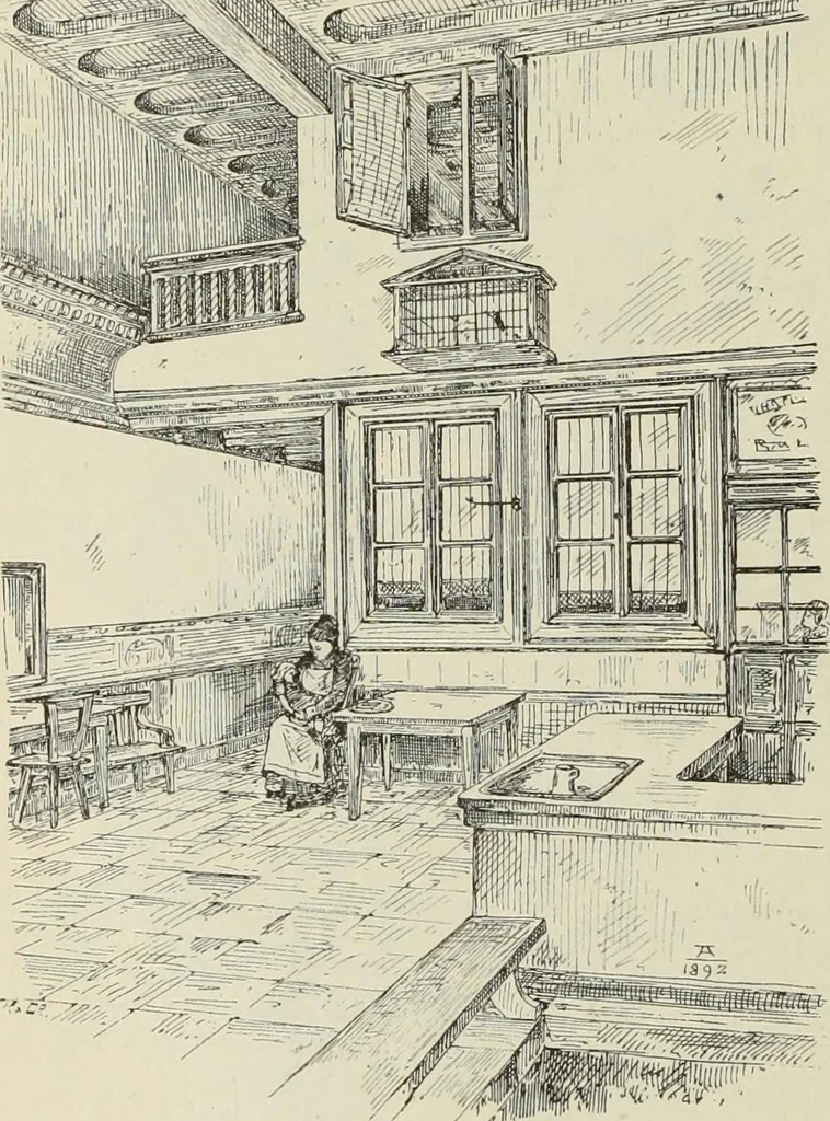 An illustration from Die Kunstdenkmaler der Stadte und Kreise Gladbach und Krefeld, 1896, leaf 472
