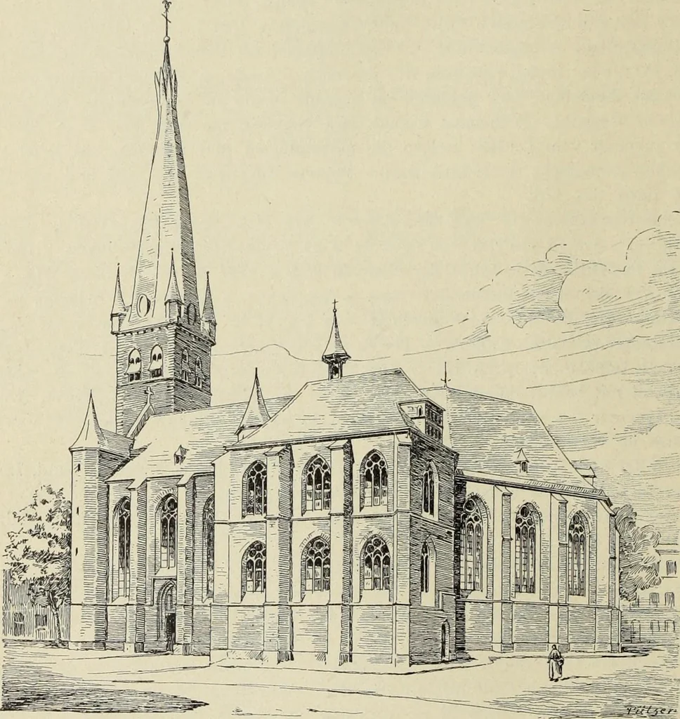 An illustration from Die Kunstdenkmaler der Stadte und Kreise Gladbach und Krefeld, 1896, leaf 48