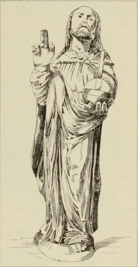 An illustration from Die Kunstdenkmaler der Stadte und Kreise Gladbach und Krefeld, 1896, leaf 481