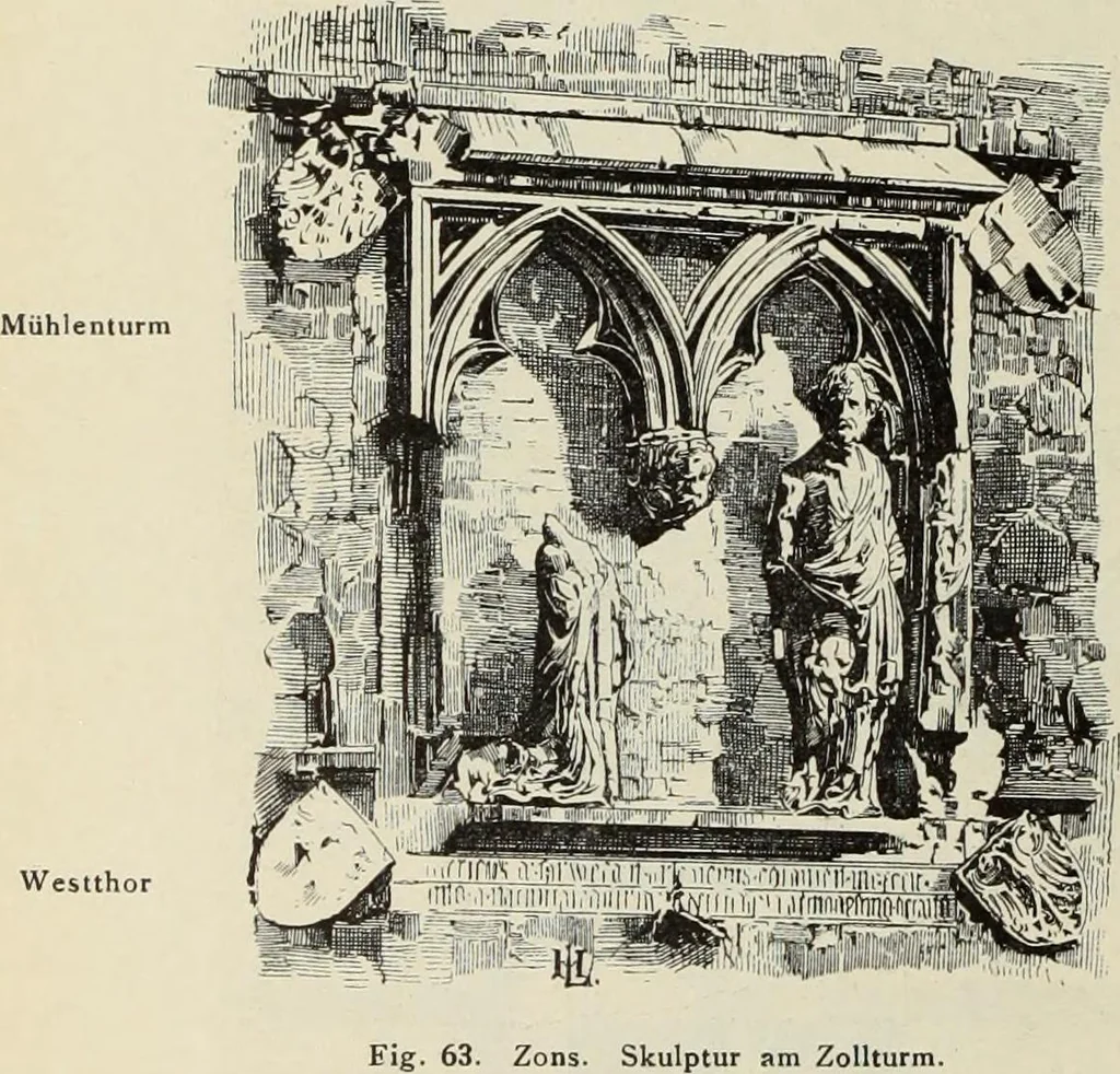 An illustration from Die Kunstdenkmaler der Stadte und Kreise Gladbach und Krefeld, 1896, leaf 494