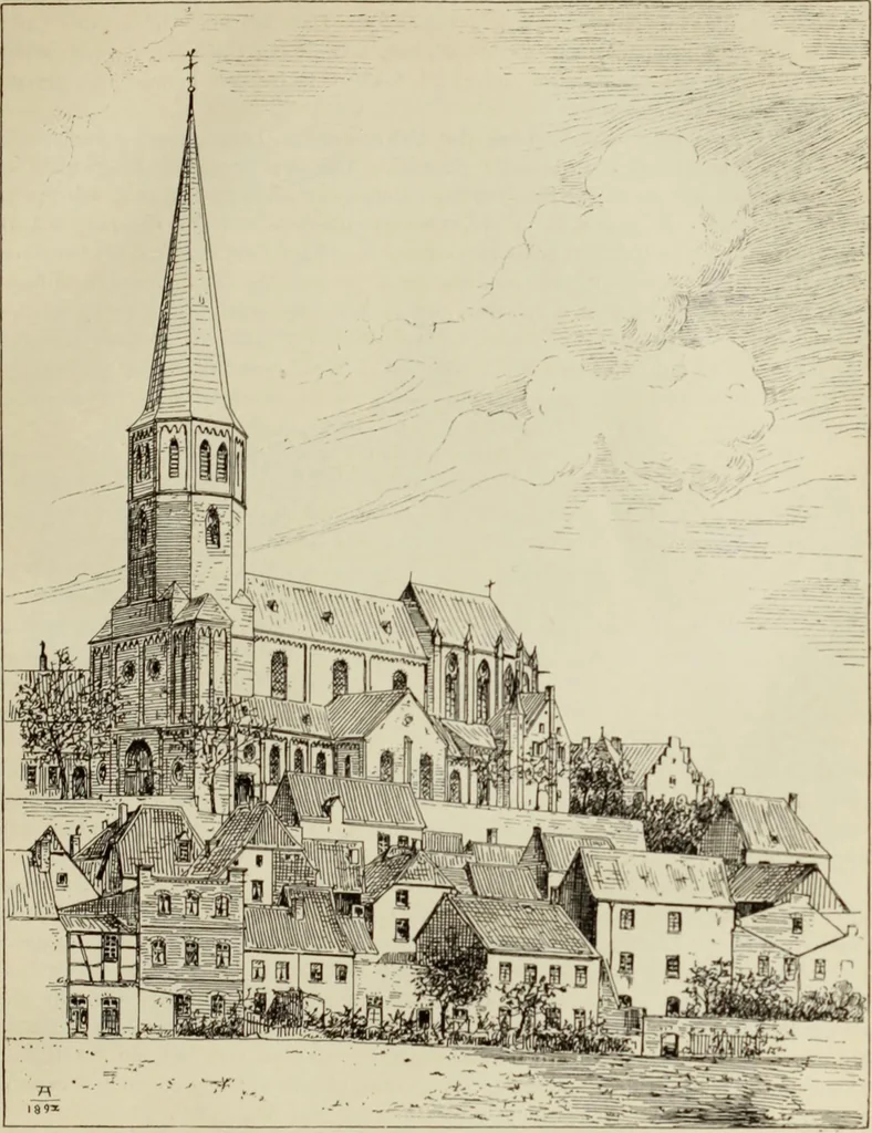 An illustration from Die Kunstdenkmaler der Stadte und Kreise Gladbach und Krefeld, 1896, leaf 527
