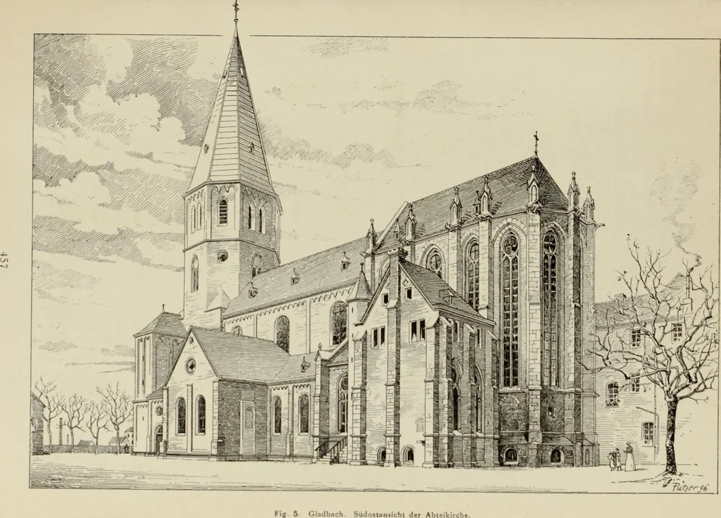 An illustration from Die Kunstdenkmaler der Stadte und Kreise Gladbach und Krefeld, 1896, leaf 533
