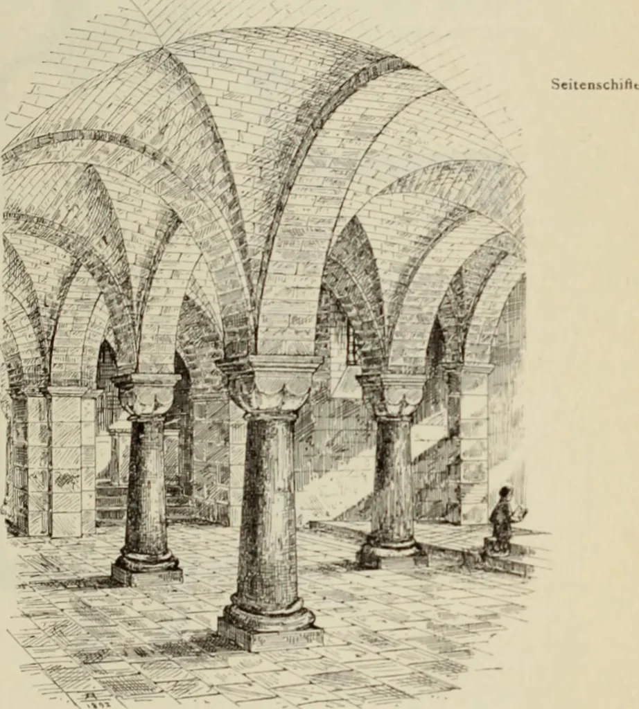 An illustration from Die Kunstdenkmaler der Stadte und Kreise Gladbach und Krefeld, 1896, leaf 535