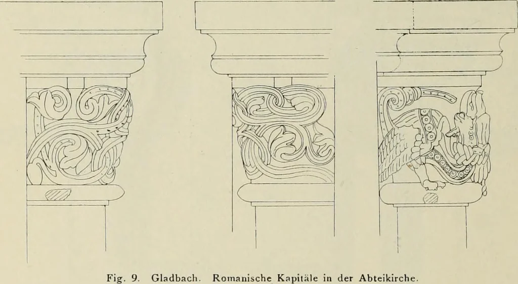 An illustration from Die Kunstdenkmaler der Stadte und Kreise Gladbach und Krefeld, 1896, leaf 538