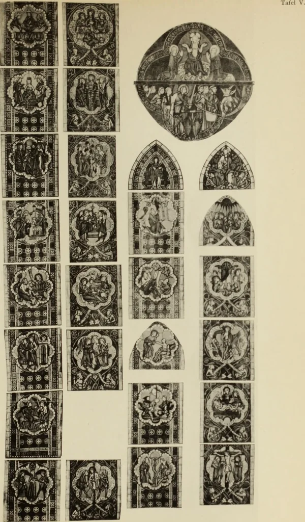 An illustration from Die Kunstdenkmaler der Stadte und Kreise Gladbach und Krefeld, 1896, leaf 553
