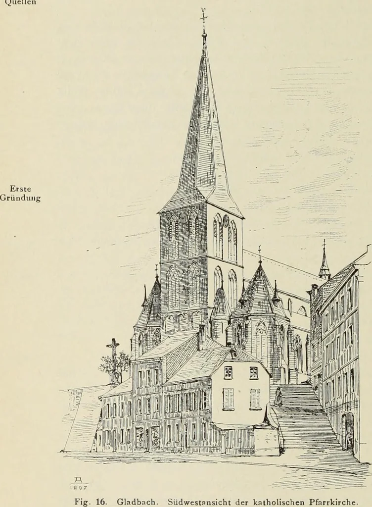 An illustration from Die Kunstdenkmaler der Stadte und Kreise Gladbach und Krefeld, 1896, leaf 562