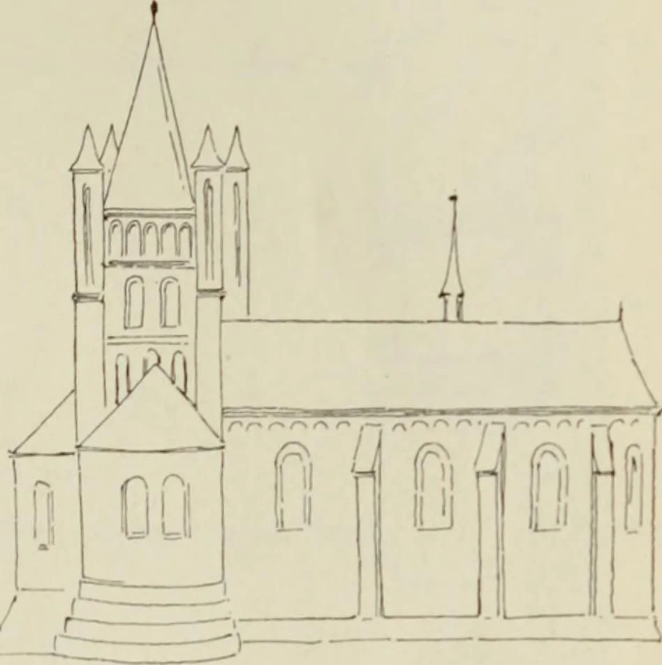 An illustration from Die Kunstdenkmaler der Stadte und Kreise Gladbach und Krefeld, 1896, leaf 563
