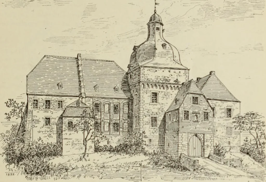 An illustration from Die Kunstdenkmaler der Stadte und Kreise Gladbach und Krefeld, 1896, leaf 579