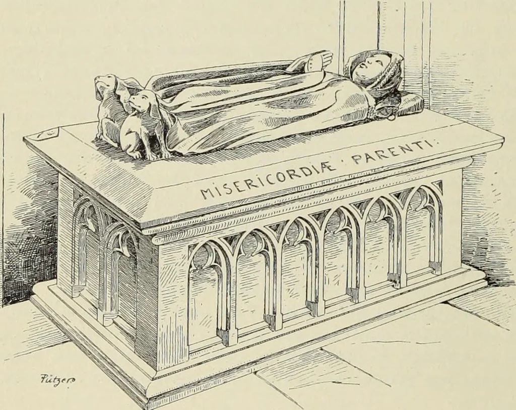 An illustration from Die Kunstdenkmaler der Stadte und Kreise Gladbach und Krefeld, 1896, leaf 58
