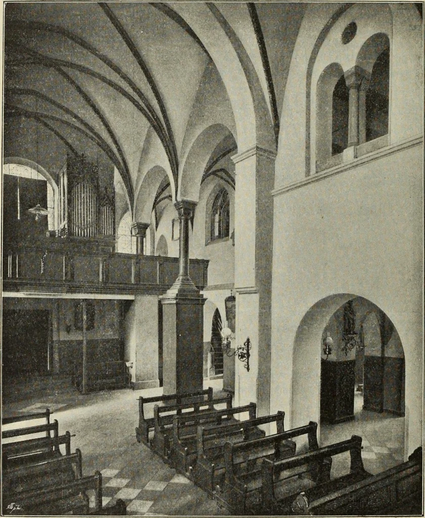 An illustration from Die Kunstdenkmaler der Stadte und Kreise Gladbach und Krefeld, 1896, leaf 600
