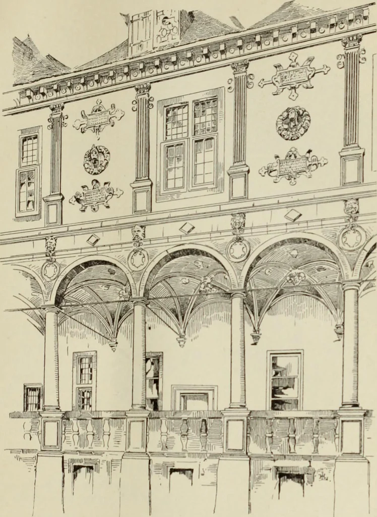 An illustration from Die Kunstdenkmaler der Stadte und Kreise Gladbach und Krefeld, 1896, leaf 623