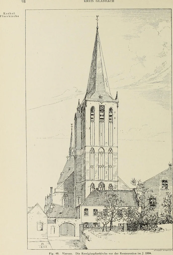 An illustration from Die Kunstdenkmaler der Stadte und Kreise Gladbach und Krefeld, 1896, leaf 628