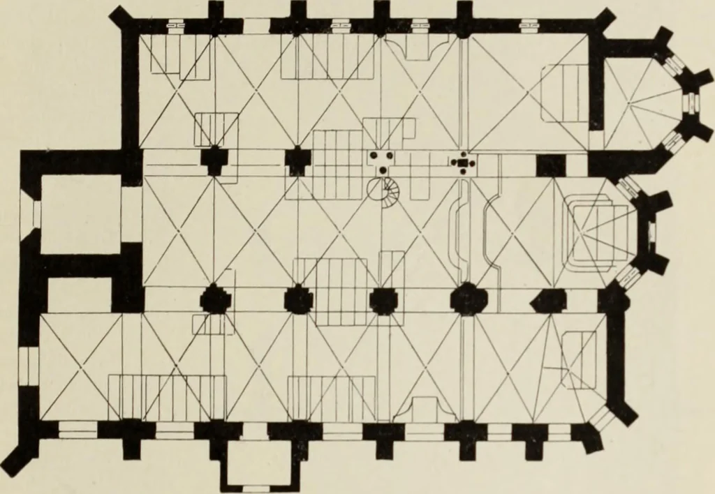 An illustration from Die Kunstdenkmaler der Stadte und Kreise Gladbach und Krefeld, 1896, leaf 653