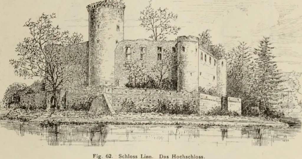 An illustration from Die Kunstdenkmaler der Stadte und Kreise Gladbach und Krefeld, 1896, leaf 673