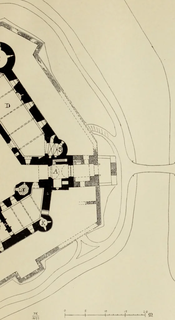 An illustration from Die Kunstdenkmaler der Stadte und Kreise Gladbach und Krefeld, 1896, leaf 677