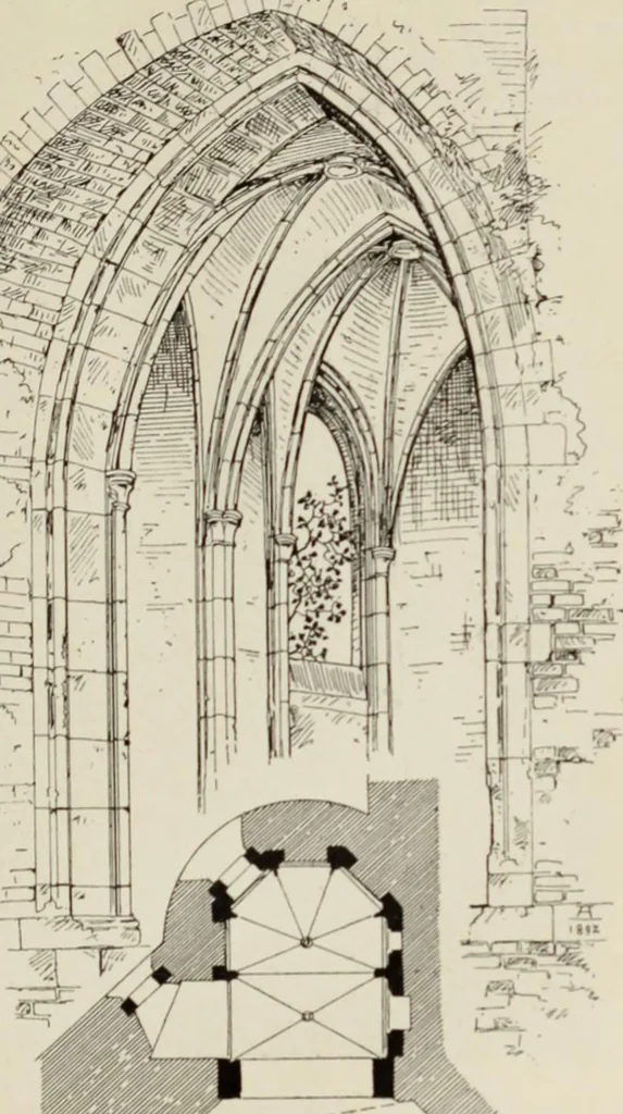 An illustration from Die Kunstdenkmaler der Stadte und Kreise Gladbach und Krefeld, 1896, leaf 679