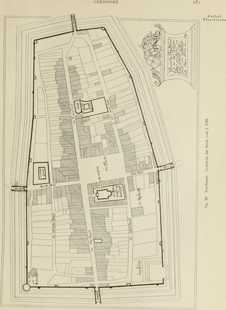 An illustration from Die Kunstdenkmaler der Stadte und Kreise Gladbach und Krefeld, 1896, leaf 689