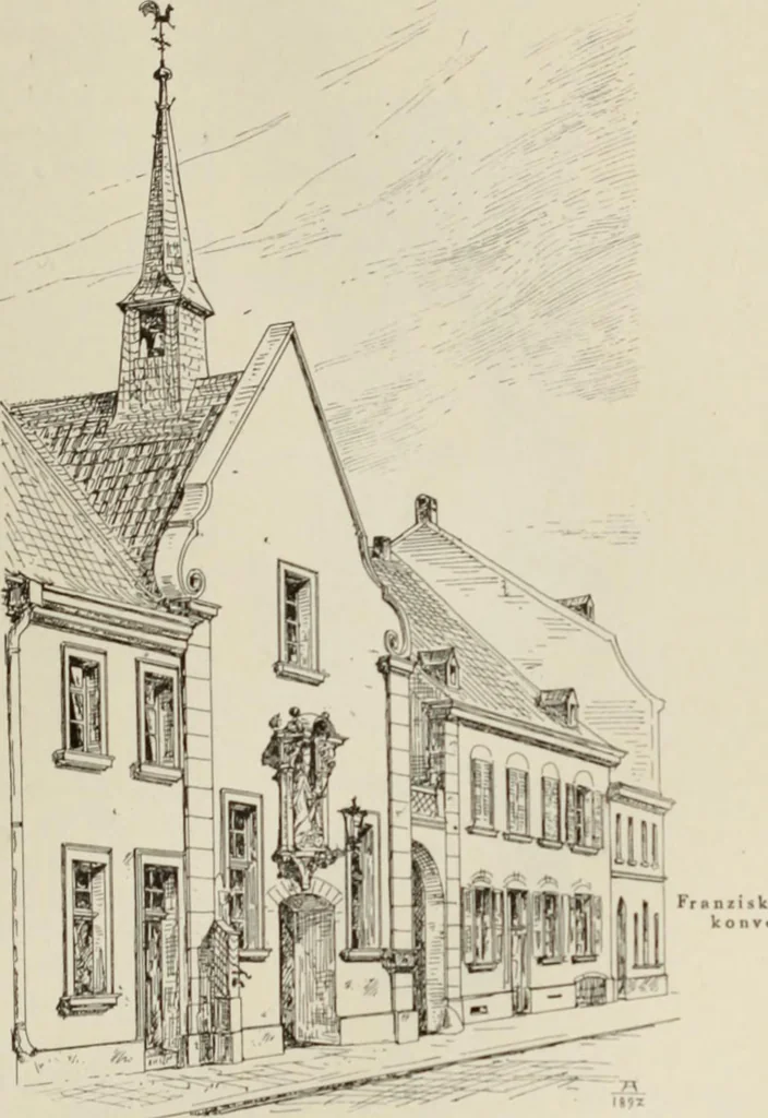 An illustration from Die Kunstdenkmaler der Stadte und Kreise Gladbach und Krefeld, 1896, leaf 693