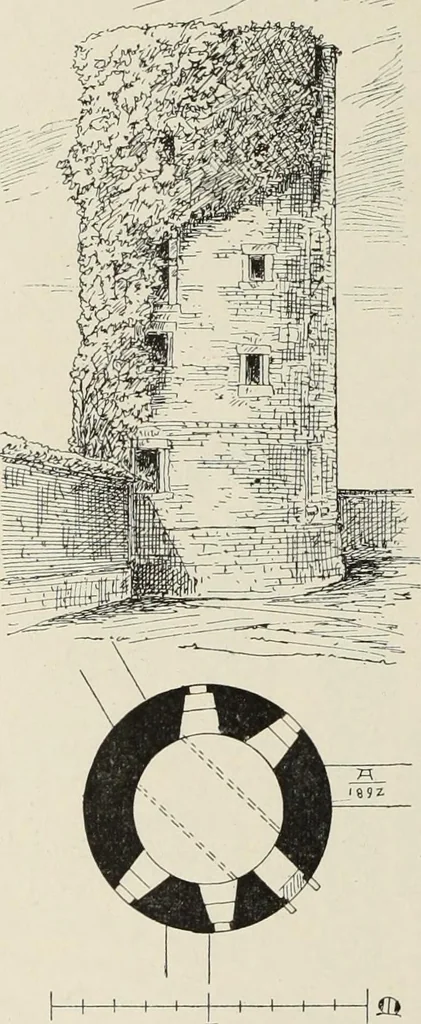 An illustration from Die Kunstdenkmaler der Stadte und Kreise Gladbach und Krefeld, 1896, leaf 694