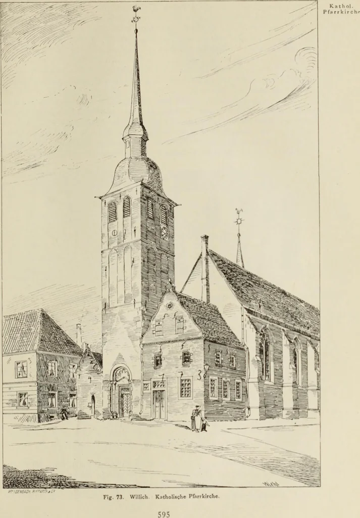An illustration from Die Kunstdenkmaler der Stadte und Kreise Gladbach und Krefeld, 1896, leaf 697