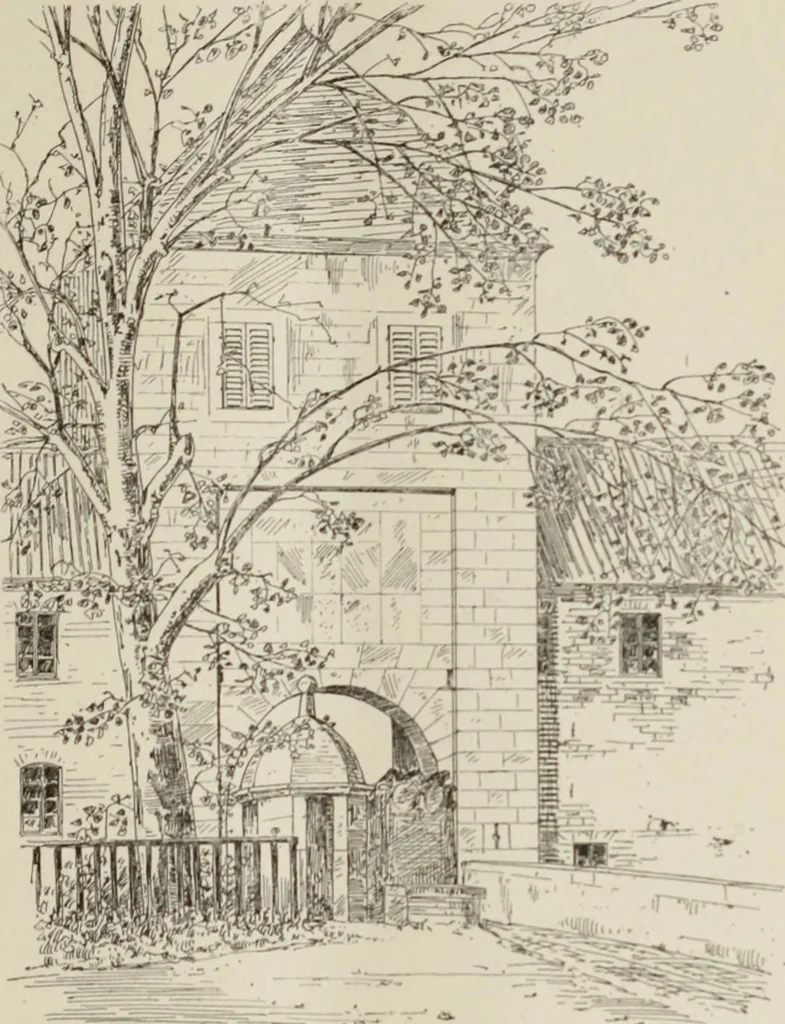 An illustration from Die Kunstdenkmaler der Stadte und Kreise Gladbach und Krefeld, 1896, leaf 727