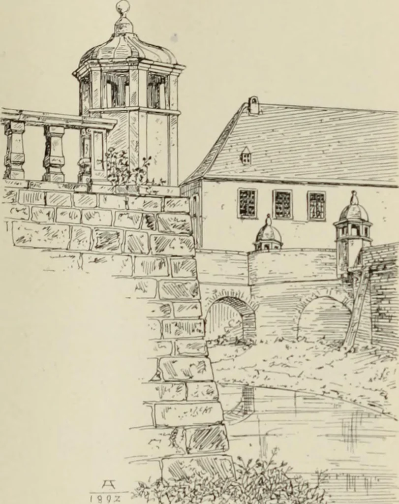 An illustration from Die Kunstdenkmaler der Stadte und Kreise Gladbach und Krefeld, 1896, leaf 731
