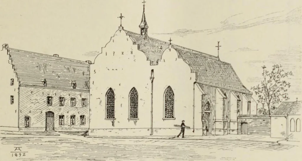An illustration from Die Kunstdenkmaler der Stadte und Kreise Gladbach und Krefeld, 1896, leaf 745