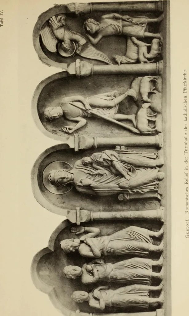 An illustration from Die Kunstdenkmaler der Stadte und Kreise Gladbach und Krefeld, 1896, leaf 753