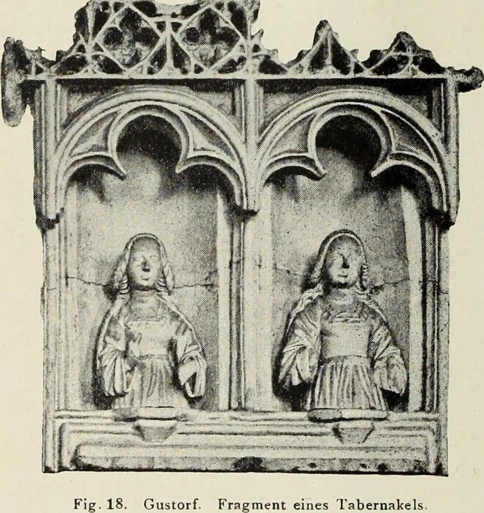 An illustration from Die Kunstdenkmaler der Stadte und Kreise Gladbach und Krefeld, 1896, leaf 758