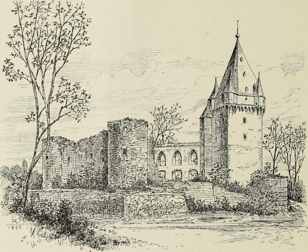 An illustration from Die Kunstdenkmaler der Stadte und Kreise Gladbach und Krefeld, 1896, leaf 764