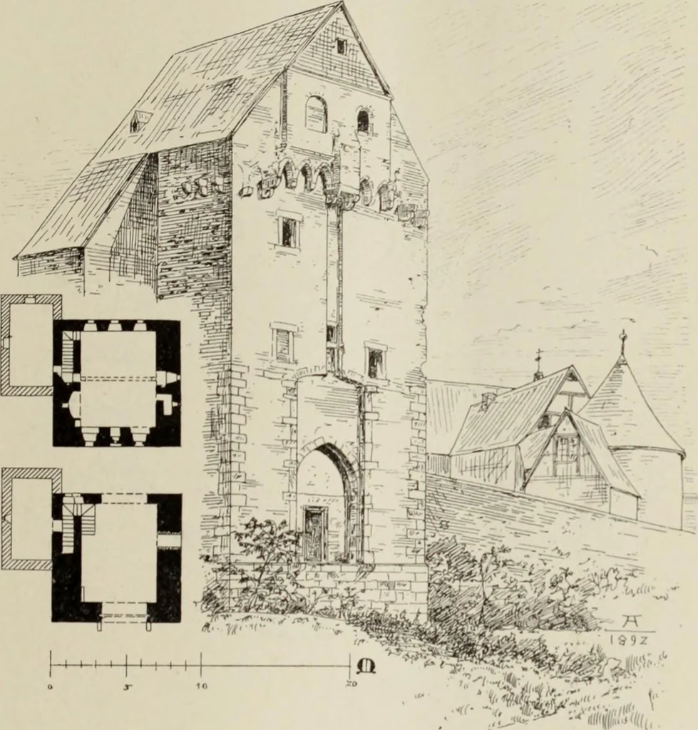An illustration from Die Kunstdenkmaler der Stadte und Kreise Gladbach und Krefeld, 1896, leaf 767