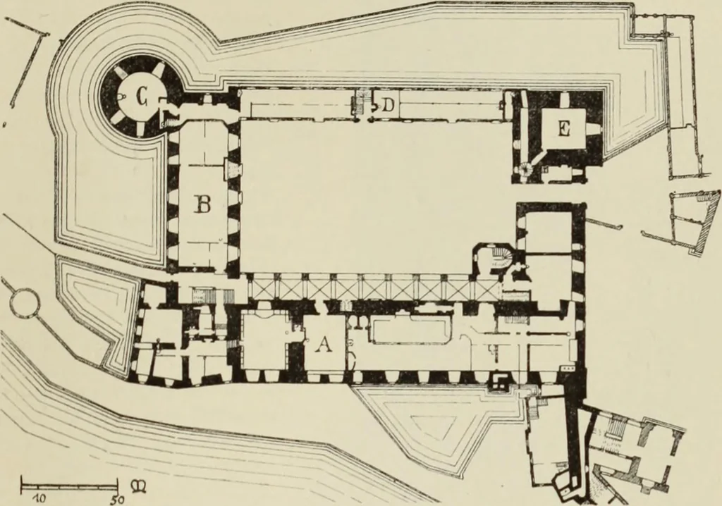 An illustration from Die Kunstdenkmaler der Stadte und Kreise Gladbach und Krefeld, 1896, leaf 79