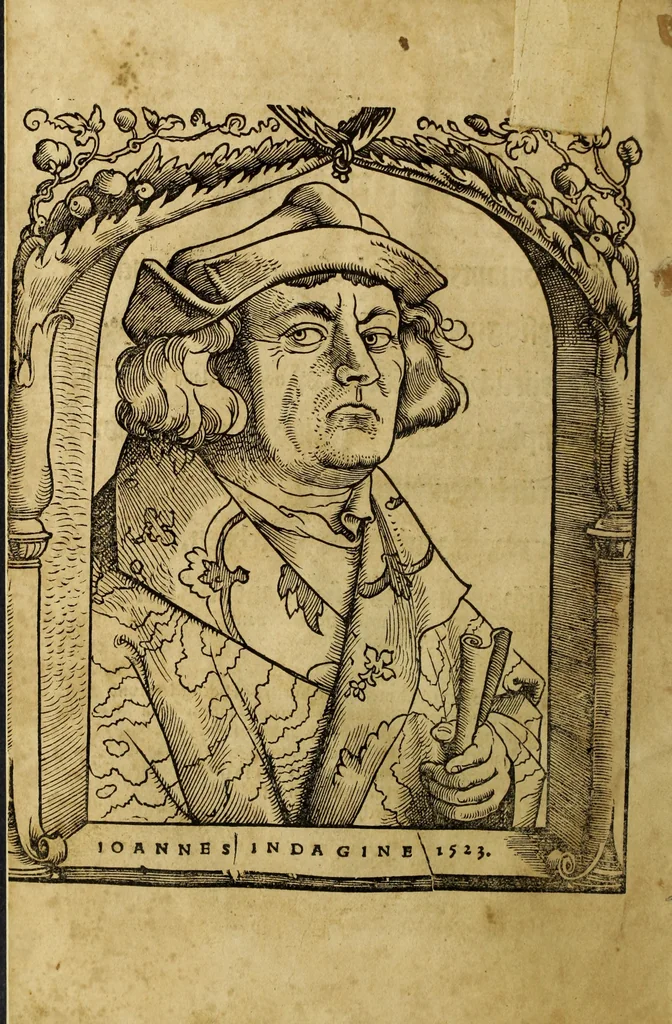 An illustration from Die Kunst der Chiromantzey : vsz Besehung der Hend. Physiognomey / vsz Anblick des Menschens. Natürlichen Astrologey noch dem Lauff der Soñen. Complexion eins yegklichen Menschens. Natürlichen Ynflüssz der Planeten. der zwolff Zeichen Angesychten. Ettliche Canones / zu Erkantnüsz der Menschen Kranckheiten / solicher weisz vormals nye beschriben oder gedruckt. Zusamen verordnet / vnd verteütscht durch ..., 1523, leaf 7