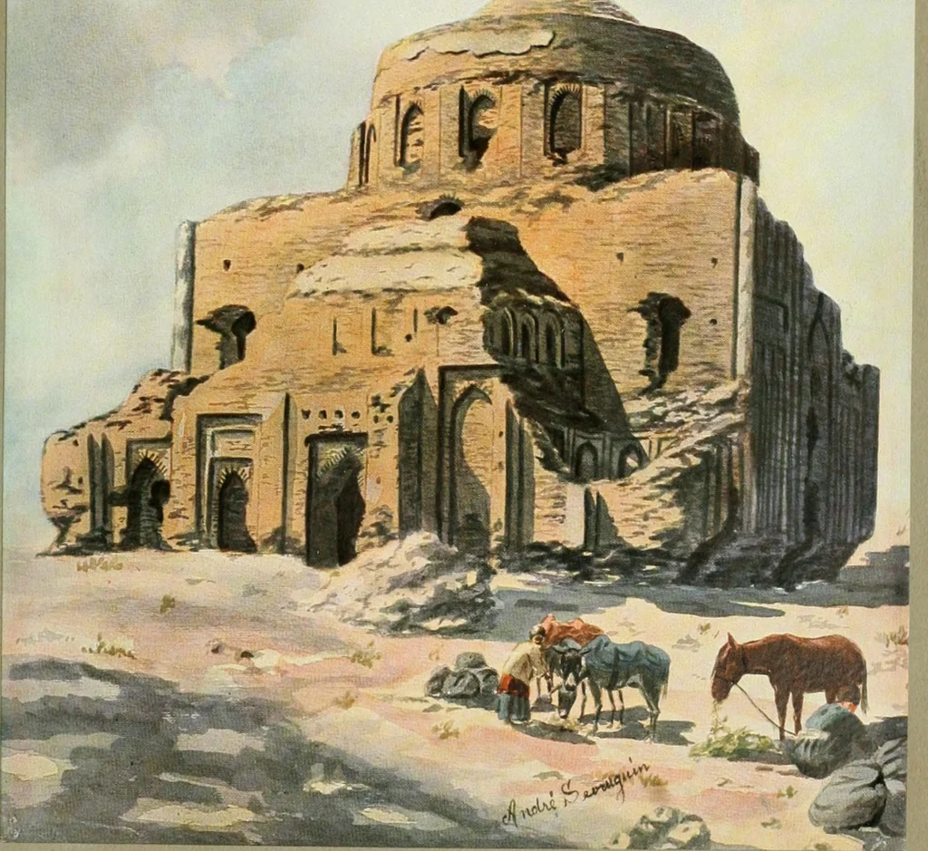 An illustration from Die Kunst der islamischen Volker, 1917, leaf 110