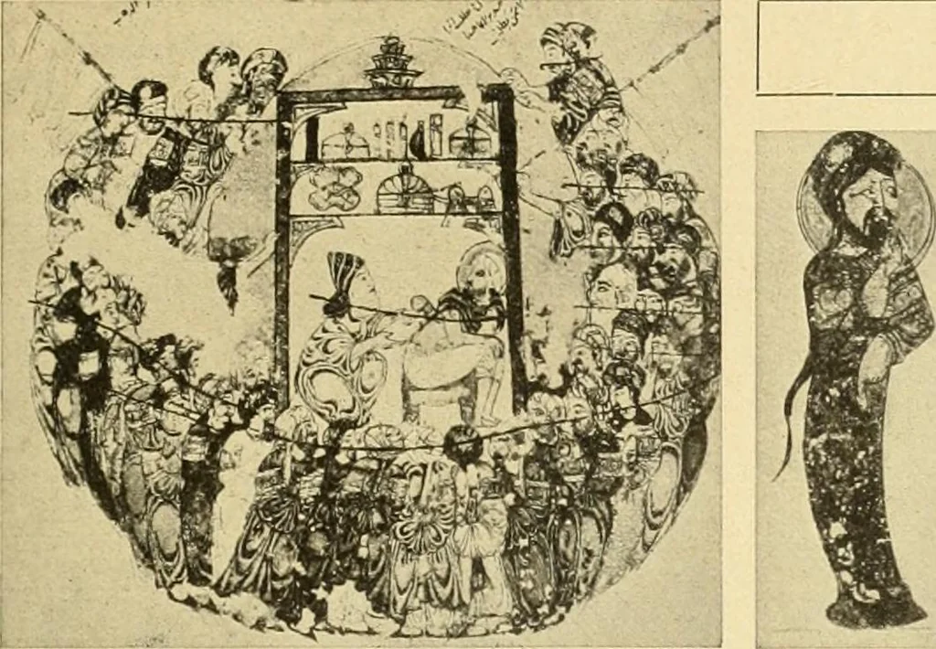 An illustration from Die Kunst der islamischen Volker, 1917, leaf 220