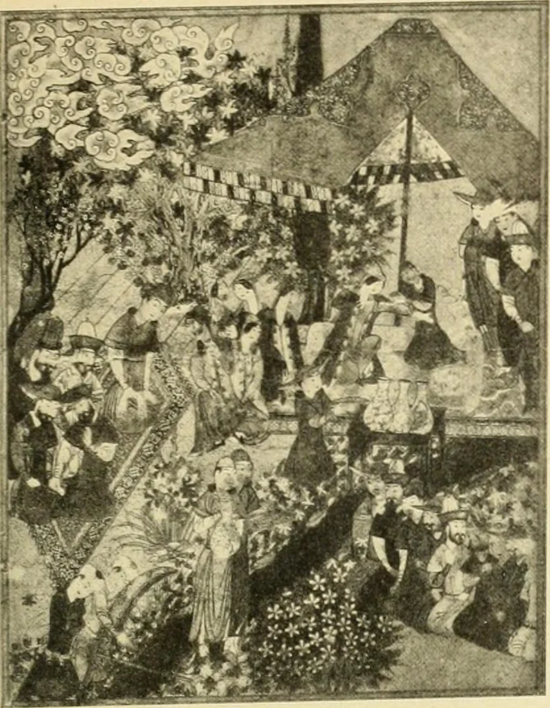 An illustration from Die Kunst der islamischen Volker, 1917, leaf 222