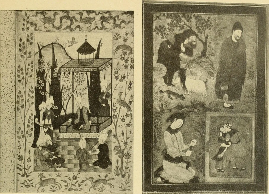 An illustration from Die Kunst der islamischen Volker, 1917, leaf 224